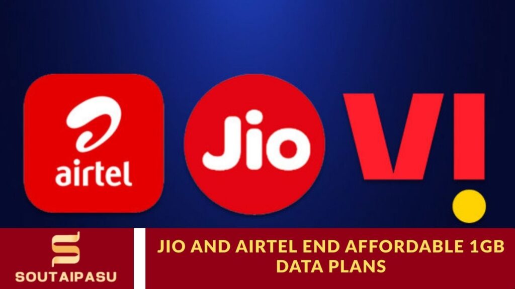 Jio and Airtel End Affordable 1GB Data Plans